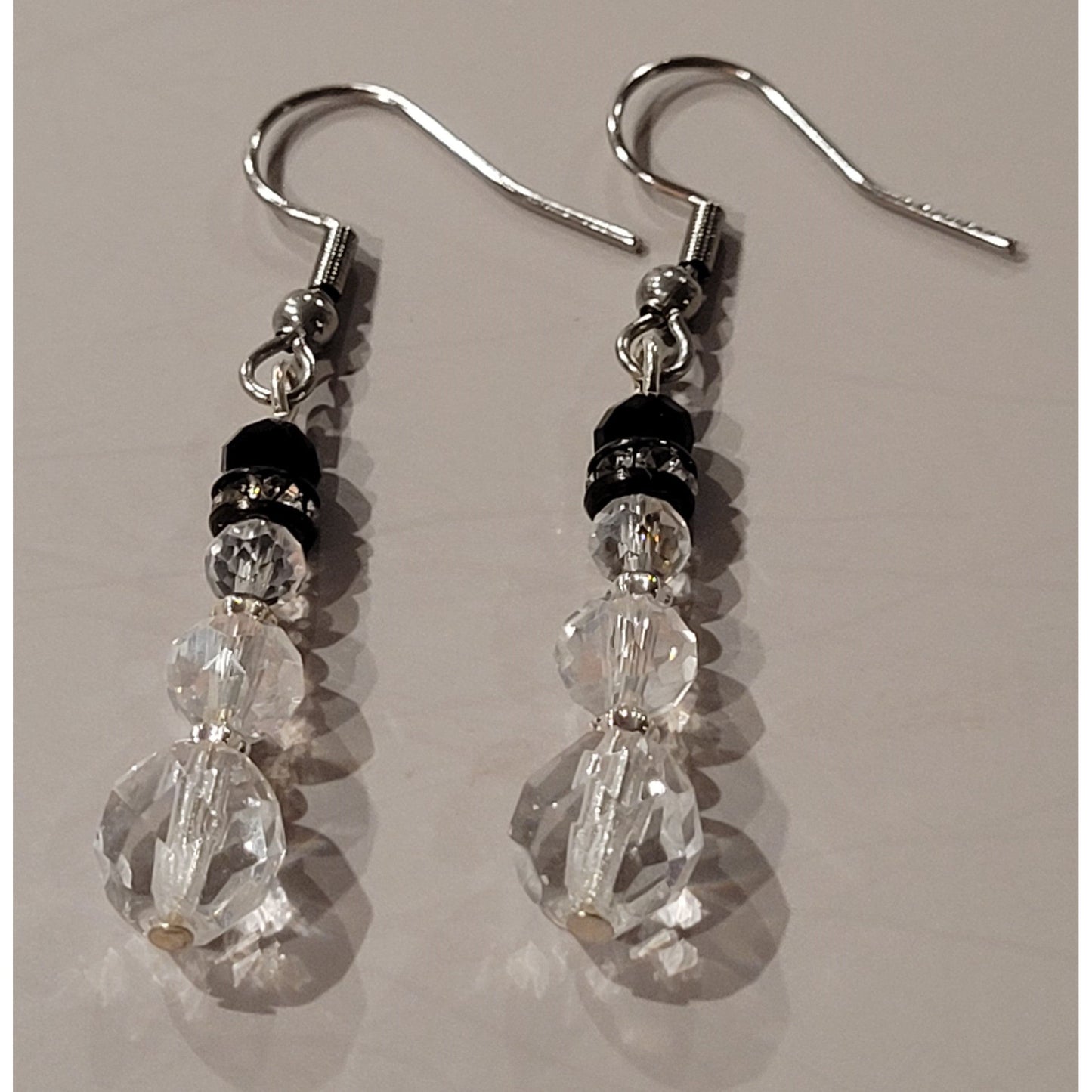 X Christmas Snowman Crystals - Earrings