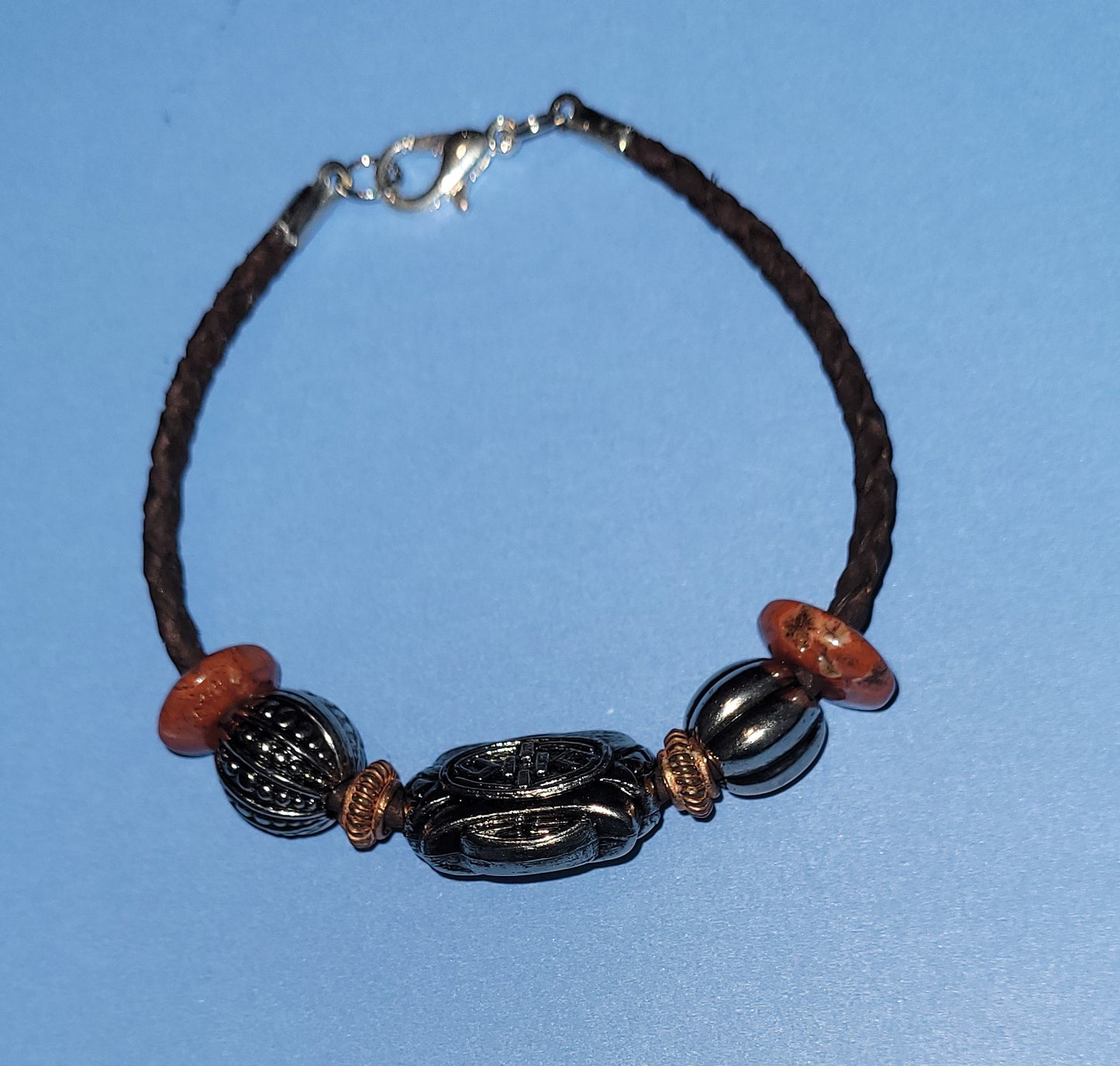 B12 Metal Beads with stone rondells