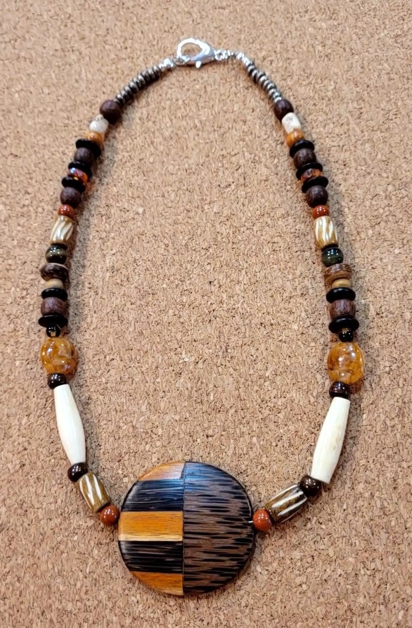 N40 Wood,Beads,Stones