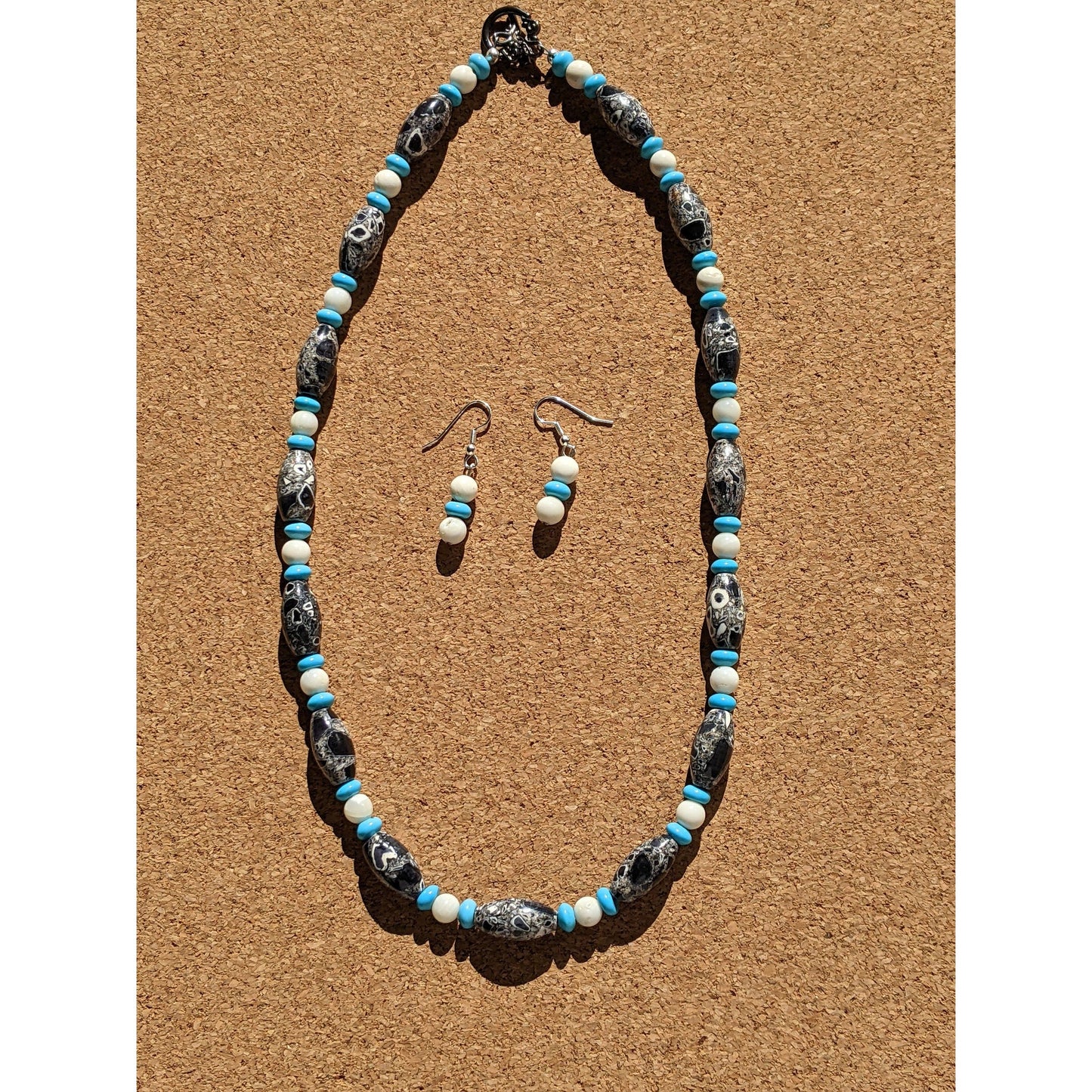 JS21 Snowflake Obsidian with Mother of Pearl
