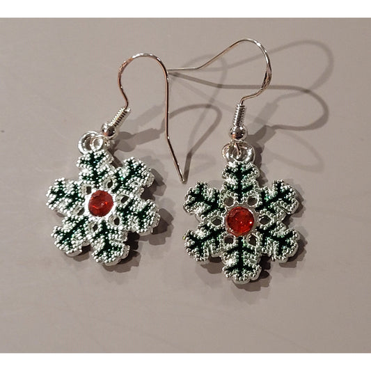 Christmas Snowflakes - Earrings