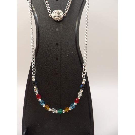 N6 - Crystal Necklace  - 23"