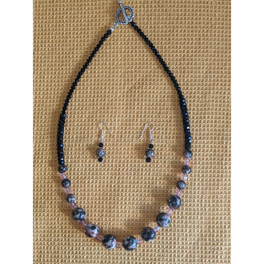JS19 Mexican Red Snowflake Obsidian